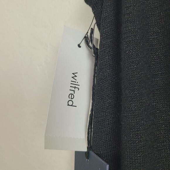 NEW Wilfred Free Izabel Tank Jumpsuit M Black Knit Cinch Waist Sleeveless Crop - Picture 7 of 11